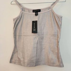 Inc international concepts Silver Matisse Spaghetti Strap tank top Size S Petite